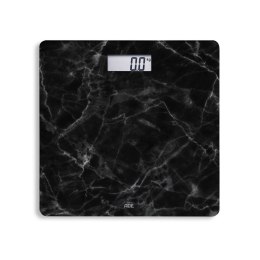 Waga łazienkowa do 180 kg ADE 30 x 30 cm marmurowy wzór czarna