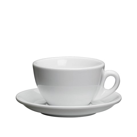 Filiżanka do cappuccino, ze spodkiem, 0,1 l, biała