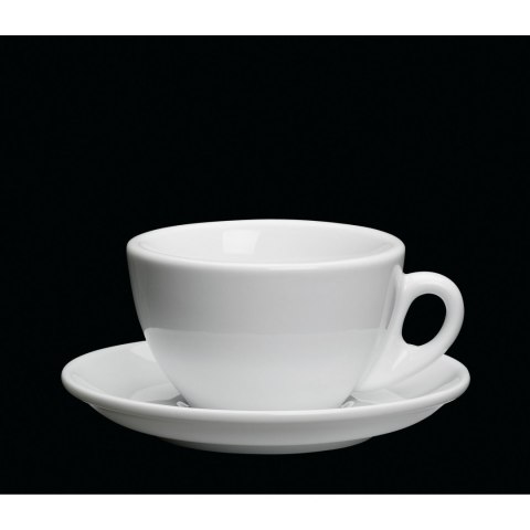 Filiżanka do cappuccino, ze spodkiem, 0,1 l, biała