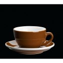 Filiżanka do cappuccino ze spodkiem 0,1 L brąz CILIO