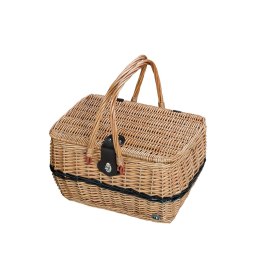 Kosz piknikowy dla 4 osób 40 x 28 x 25 cm jasnobrązowy