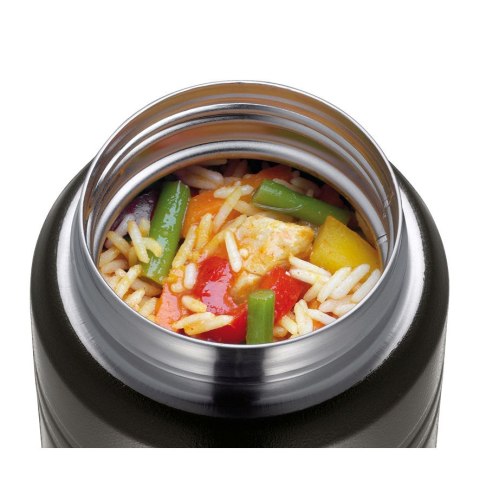 Termos obiadowy ze składaną łyżką 0,5 L czarny CILIO