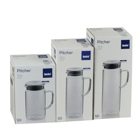 Dzbanek szklany, śred. 9,5x26 cm, 1,6 l