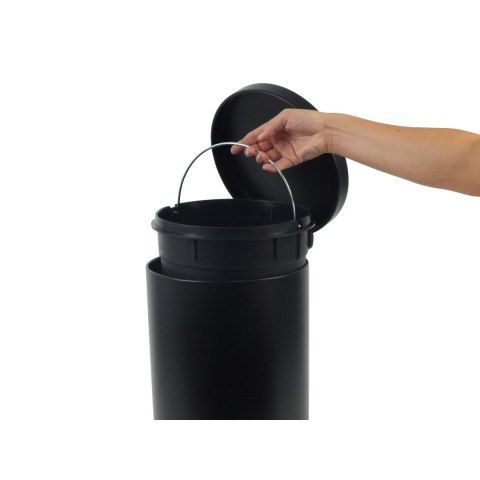 Kosz otwierany pedałem, 12,0 l, czarny