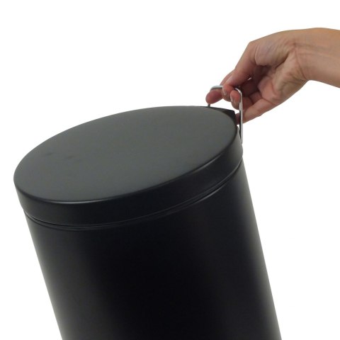 Kosz otwierany pedałem, 12,0 l, czarny