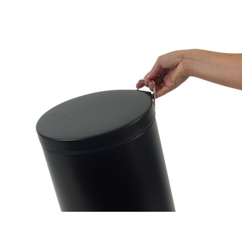 Kosz otwierany pedałem, 12,0 l, czarny