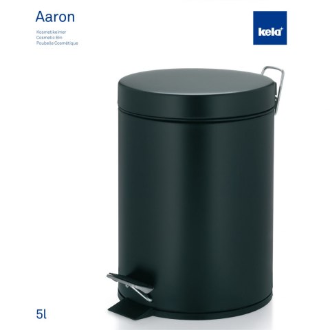 Kosz otwierany pedałem, 12,0 l, czarny