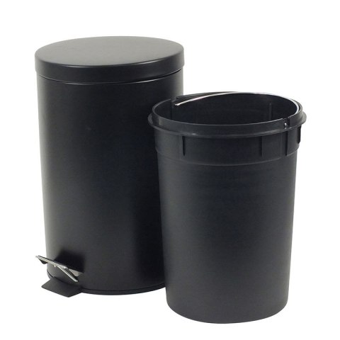 Kosz otwierany pedałem, 12,0 l, czarny