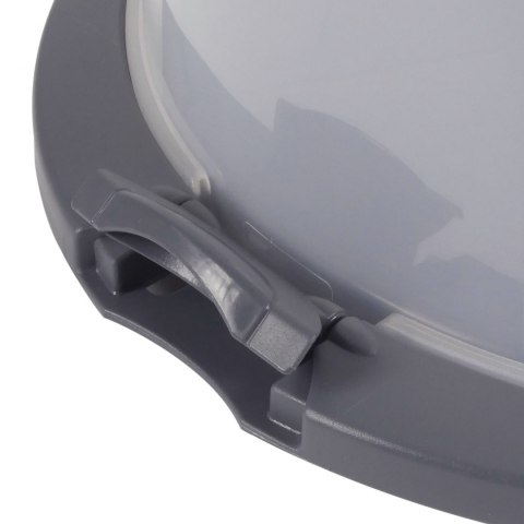 Pojemnik na ciasta okrągły z pokrywą, 38 x 33 x 17 cm, szary