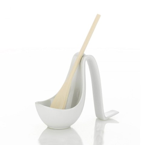 Stojak na łyżkę porcelana