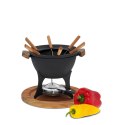 Żeliwny zestaw do fondue dla 6 os. 1 L