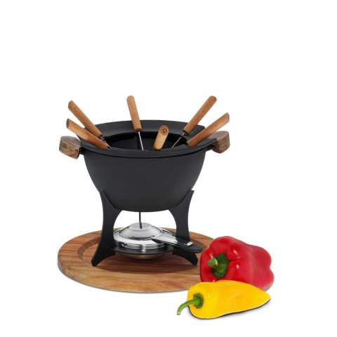 Żeliwny zestaw do fondue dla 6 os. 1 L