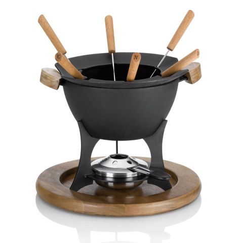 Żeliwny zestaw do fondue dla 6 os. 1 L