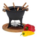 Żeliwny zestaw do fondue dla 6 os. 1 L