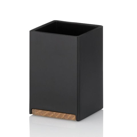 Kubek łazienkowy 7 x 7 x 11 cm czarny