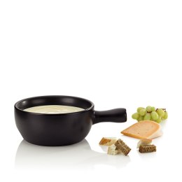 Rondel do fondue serowego, śred. 22,5 x 10 cm, czarny