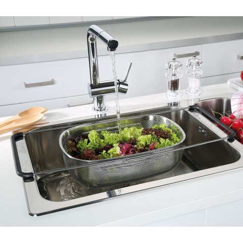 Durszlak z rozkładanymi uchwytami od 34 do 58 cm