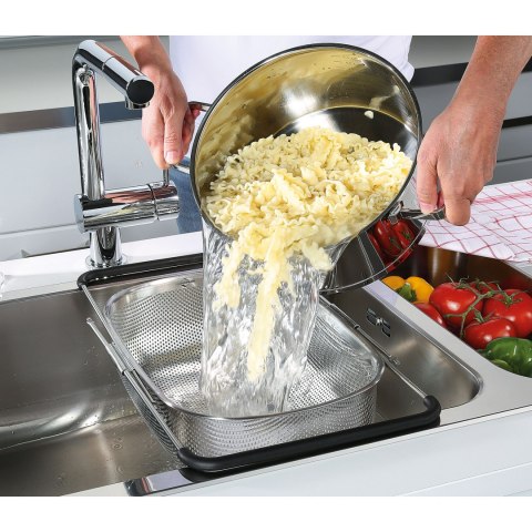 Durszlak z rozkładanymi uchwytami od 34 do 58 cm