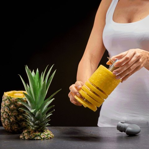 Stalowy krajacz do ananasa, śred. 9 x 23 cm