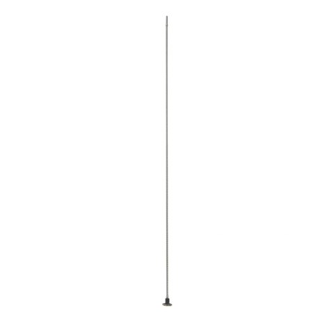 Zagięte stalowe słomki do napojów, 4 szt., 21,5 cm