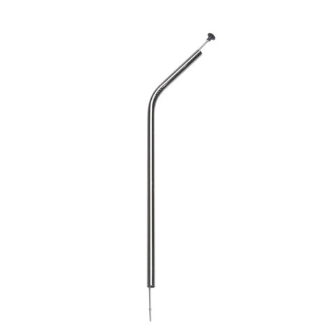Zagięte stalowe słomki do napojów, 4 szt., 21,5 cm