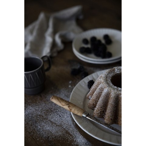 Talerz, biały, ceramika, śred. 27,5 cm