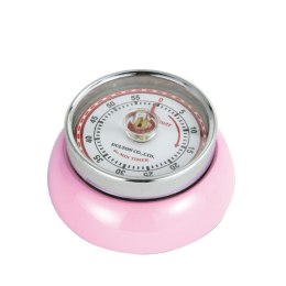Timer mechaniczny, śred. 7x3 cm, różowy