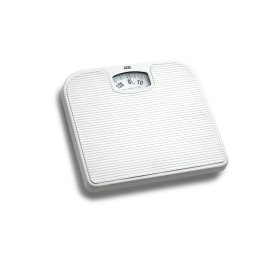 Mechaniczna waga łazienkowa z powierzchnią antypoślizgową ADE do 120 KG 27 x 24 cm biała
