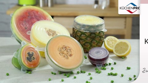 Pokrywki silikonowe 6 szt. 6,5 + 9,5 + 11 + 14 + 15,5 + 20 cm