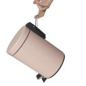 Łazienkowy kosz na śmieci Kela śred.17 cm wysokość 26 cm 3 L różowy