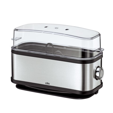 Urządzenie do gotowania jajek, na 3 jajka, stal nierdzewna/tworzywo sztuczne, 9 x 20 x 14 cm