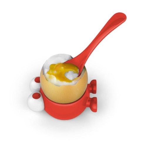 Kieliszek do jajka na miękko, z łyżeczką, śred. 4,5 cm