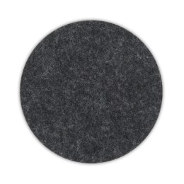 4 filcowe podkładki, śred. 10 cm, ciemnoszare