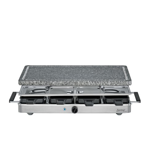 Raclette grill stołowy dla 8 osób granitowa płyta grillowa SPRING