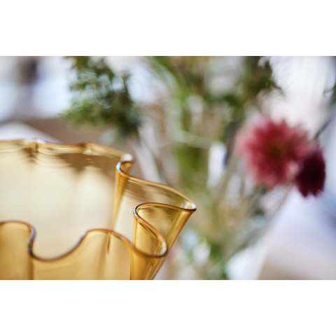 Wazon VIVA bursztynowy kolor SAGAFORM 20 × 20 × 24,5 cm