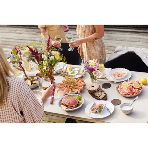 Wazon VIVA bursztynowy kolor SAGAFORM 20 × 20 × 24,5 cm