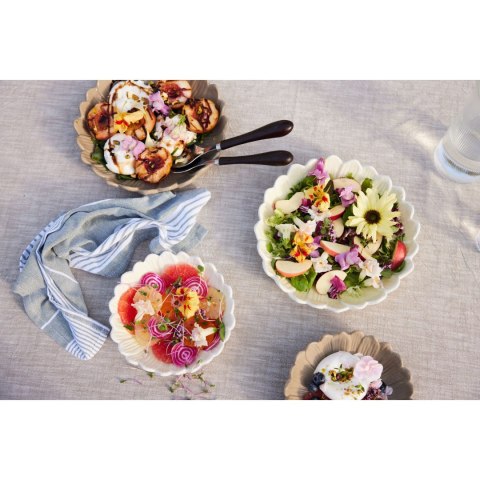 Talerz głęboki średnica 20 x 5 CM beżowy MAŁY