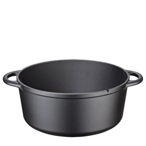 Garnek z pokrywą patelnią grillową KUCHENPROFI żeliwo 5,7 L śred. 26 cm