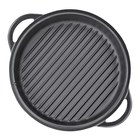 Garnek z pokrywą patelnią grillową KUCHENPROFI żeliwo 5,7 L śred. 26 cm