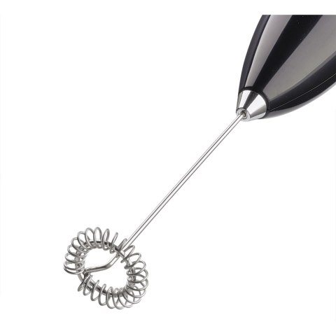 Spieniacz do mleka na stojaku 23 cm czarny matowy