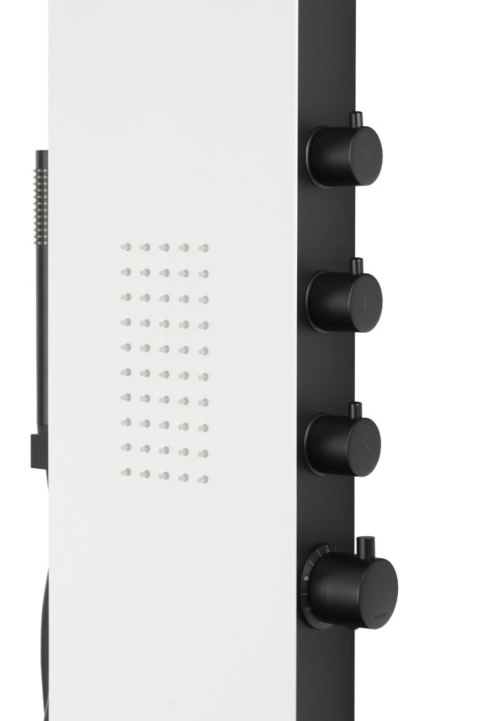 Panel prysznicowy Corsan DUO Termostat Biało-Czarny