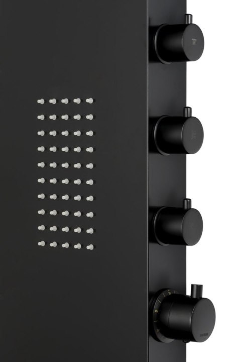 Panel prysznicowy Corsan DUO Termostat Czarny