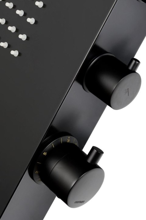 Panel prysznicowy Corsan DUO Termostat Czarny