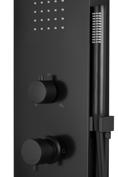 Panel prysznicowy Corsan FESTO Mieszacz Czarna stal