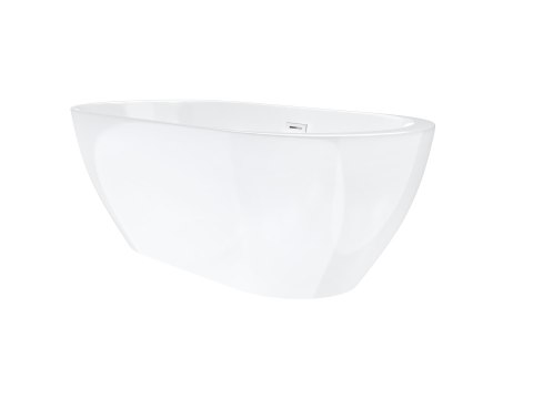 Wanna wolnostojąca Corsan RENO 170 x 80 cm z boczną półką Korek klik-klak Biały