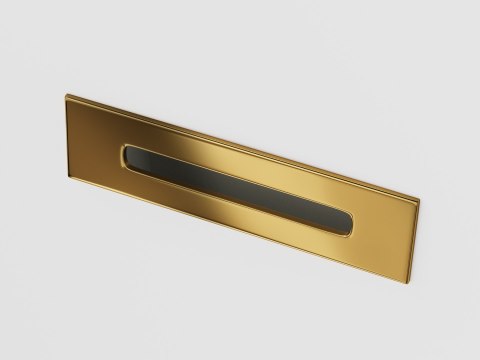 Wanna wolnostojąca Corsan SALINA 160 x 75 cm Korek klik-klak Złoty