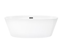 Wanna wolnostojąca Corsan SALINA 170 x 72 cm Korek klik-klak Czarny