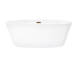 Wanna wolnostojąca Corsan SALINA 170 x 72 cm Korek klik-klak Złoty
