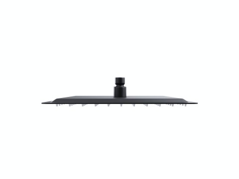 Zestaw prysznicowy Corsan Ango czarny z deszczownicą 25 cm, baterią termostatyczną i prysznicem