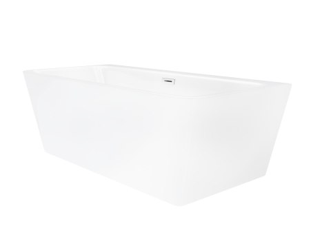 Wanna przyścienna wolnostojąca Corsan ISEO 170 x 79 cm z szeroką krawędzią Korek klik-klak Biały
